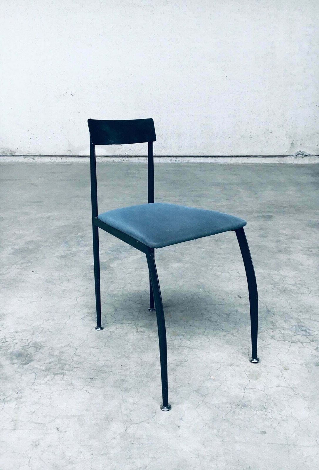 photo vintage Postmodern Design "Lolly" Eetkamerstoelen Van Fly Line, Italië, Jaren 1980