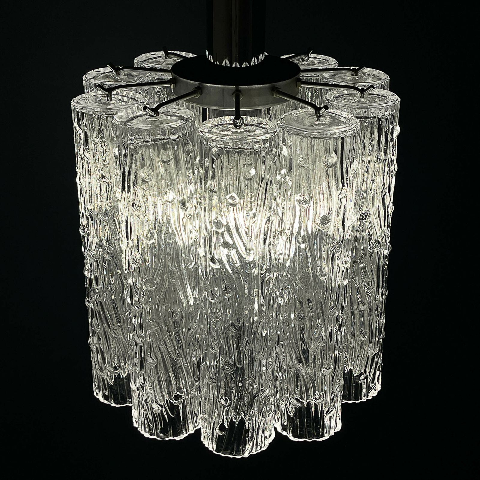 Mid Century Murano Glazen Hanglamp Tronchi Van Toni Zuccheri Voor Venini, Italië, Ca. Jaren 1960 photo buy