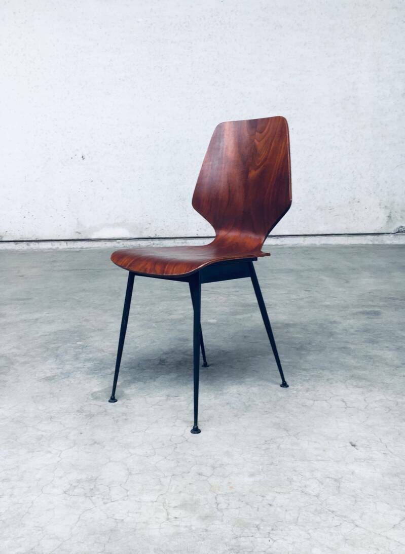 photo buy Midcentury Modern Design Plywood Side Chairs Attributed To Carlo Ratti For Legni Curvati, Italy 1950's