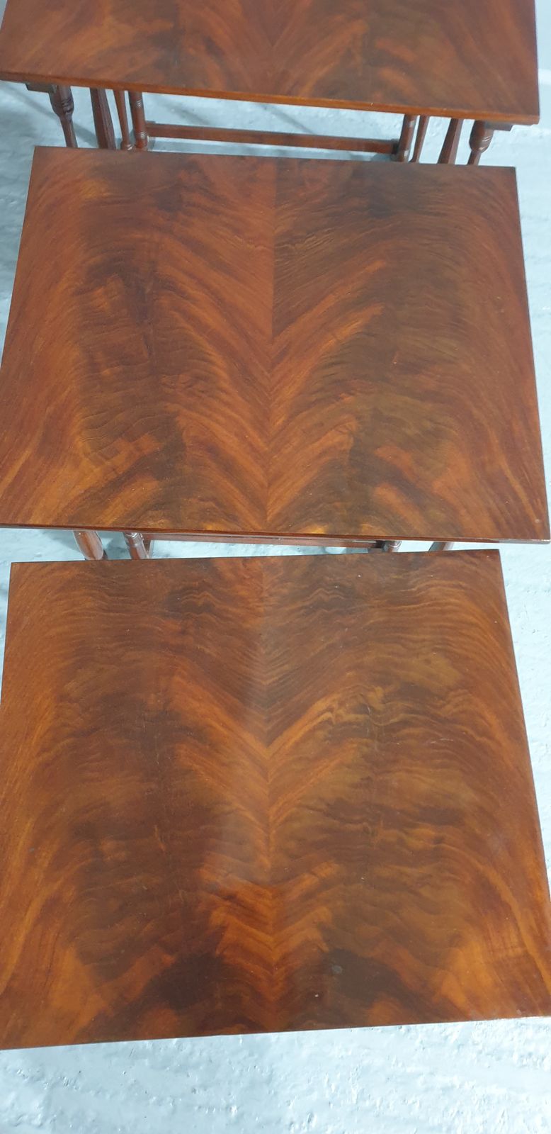 Edwardian Mahogany Nest Of Four Tables photo furniture