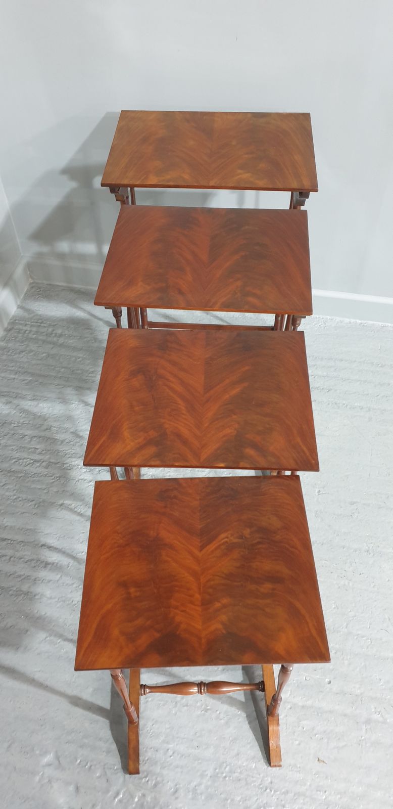 Edwardian Mahogany Nest Of Four Tables photo for sale