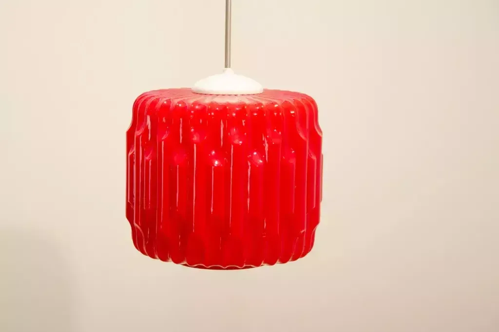 Brutalist Opaline Glass Chandelier By Karel Wolf For Osvětlovací Sklo, 1970´S photo Lighting