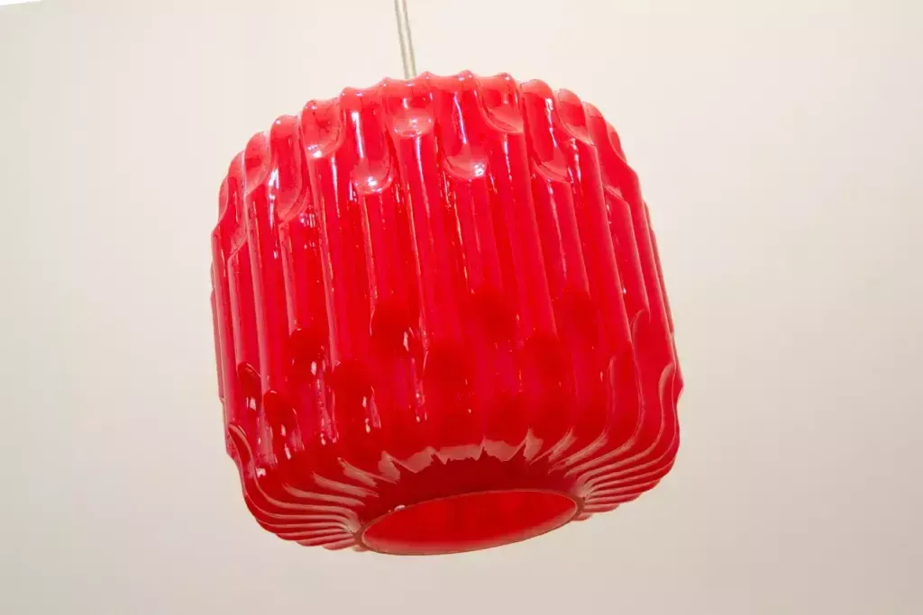 Brutalist Opaline Glass Chandelier By Karel Wolf For Osvětlovací Sklo, 1970´S photo vinterior