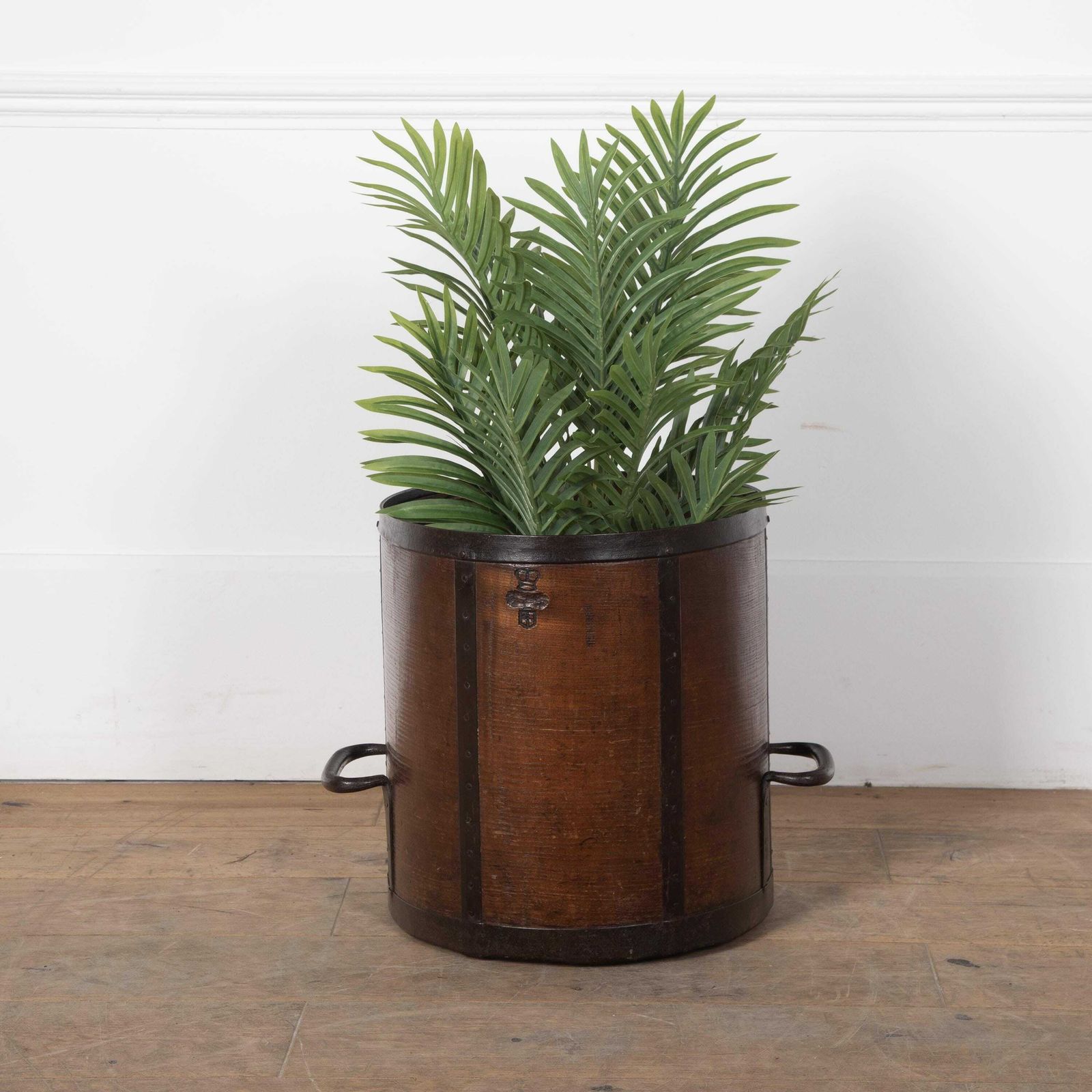 19th Century English Wooden Grain Bucket photo furniture