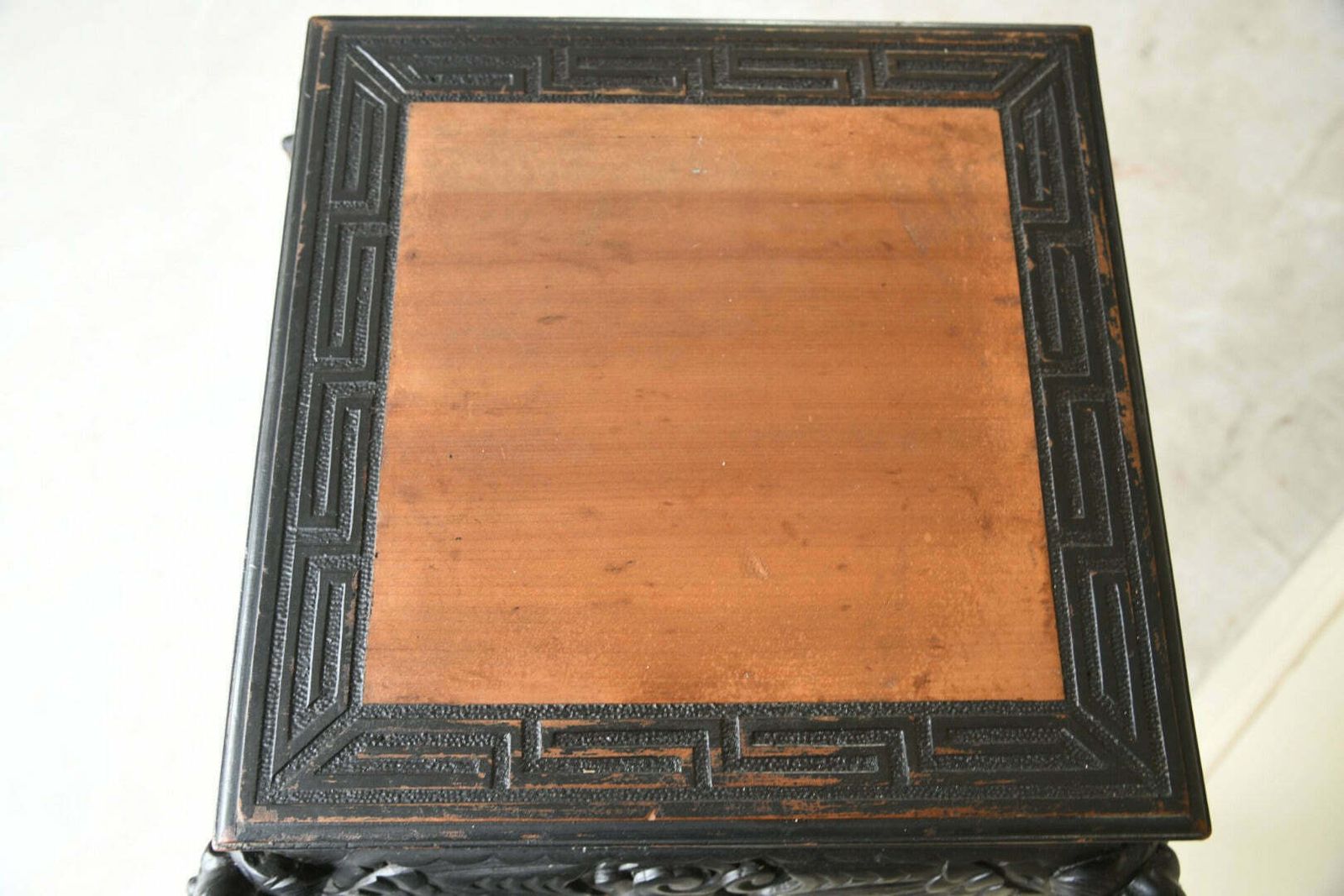Oriental Ebonised Jardinere Plant Stand photo vintage