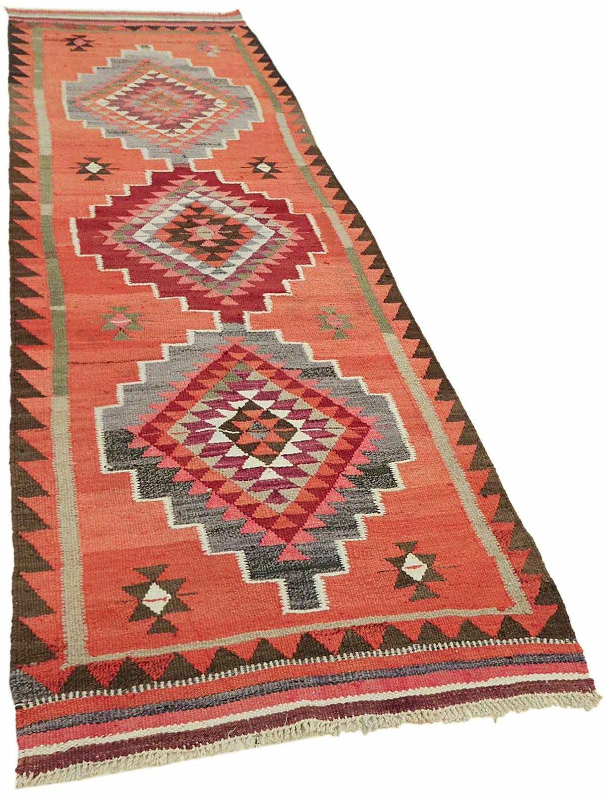 3x10 Multicolor Boho Runner Kilim Rugs   42846 photo furniture