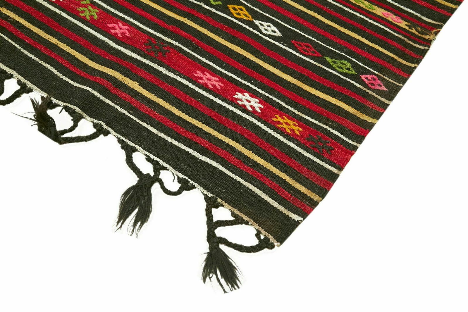 8x11 Multicolor Vintage Turkish Kilim Rug photo Textiles