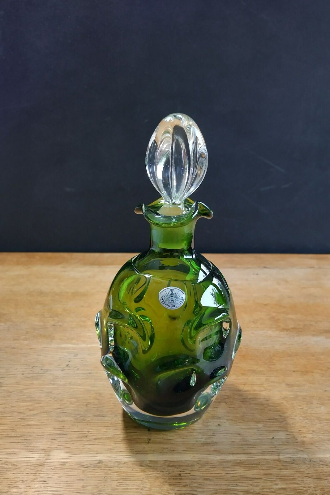 photo furniture Aseda Glasbruk Vintage Swedish Decanter