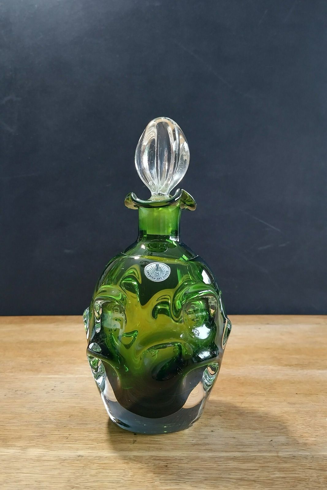 photo for sale Aseda Glasbruk Vintage Swedish Decanter