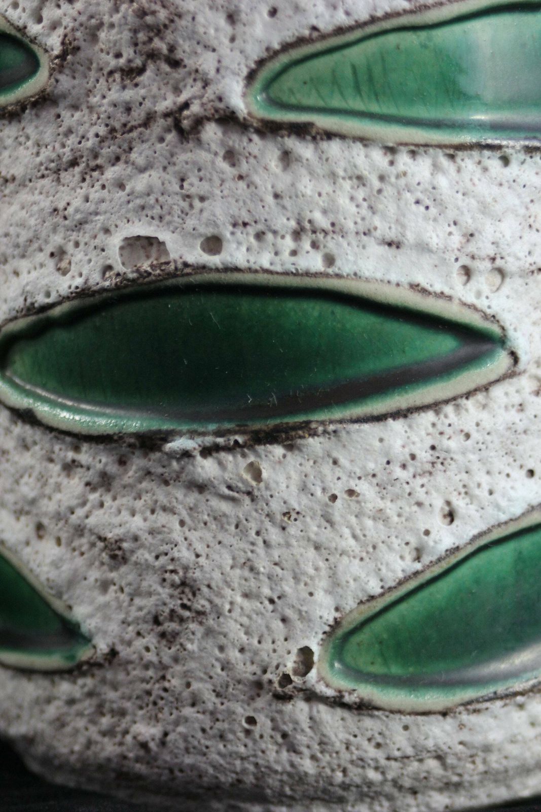 1960s Schlossburg West German Pottery Fat Lava Vase 25cm photo buy