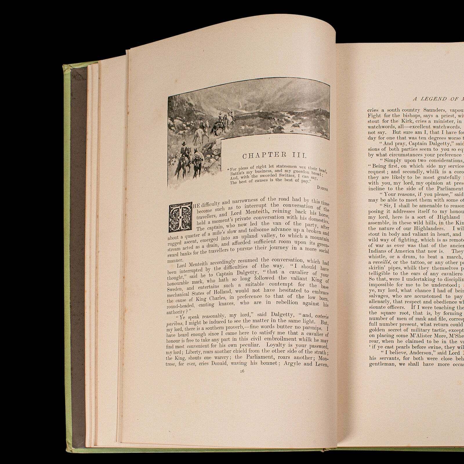 Antique Novel, A Legend Of Montrose, Sir Walter Scott, English, Victorian Book photo vinterior