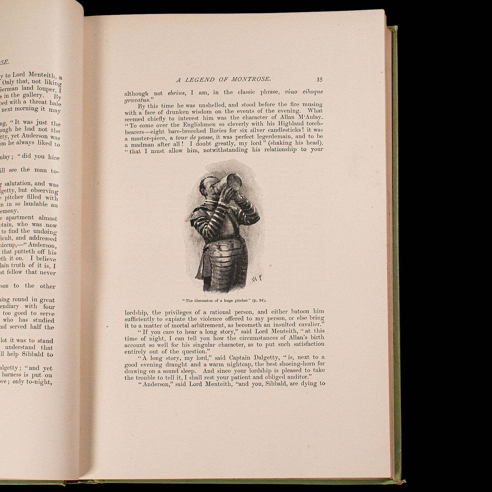 Antique Novel, A Legend Of Montrose, Sir Walter Scott, English, Victorian Book photo buy