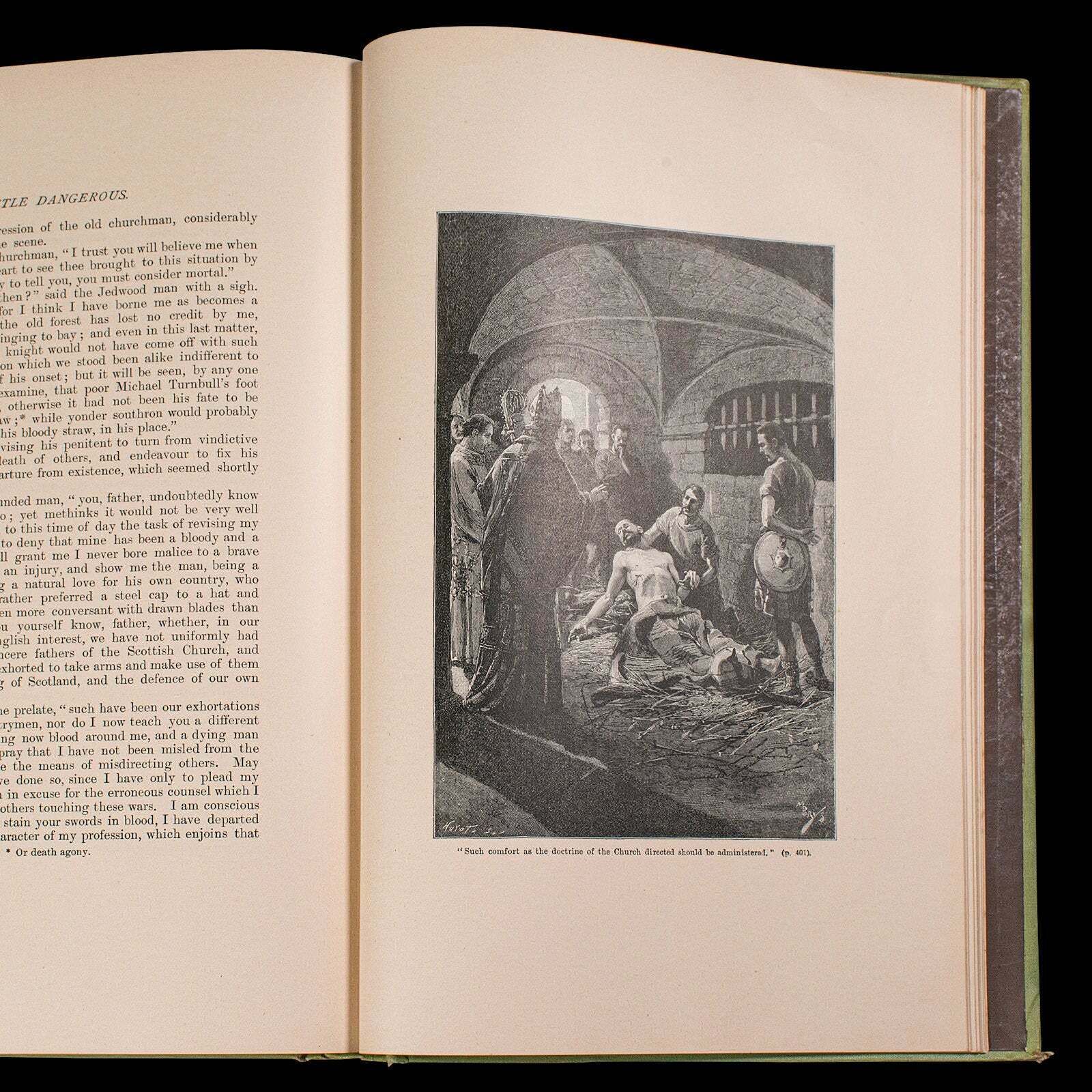 195.0 Antique Novel, A Legend Of Montrose, Sir Walter Scott, English, Victorian Book photo