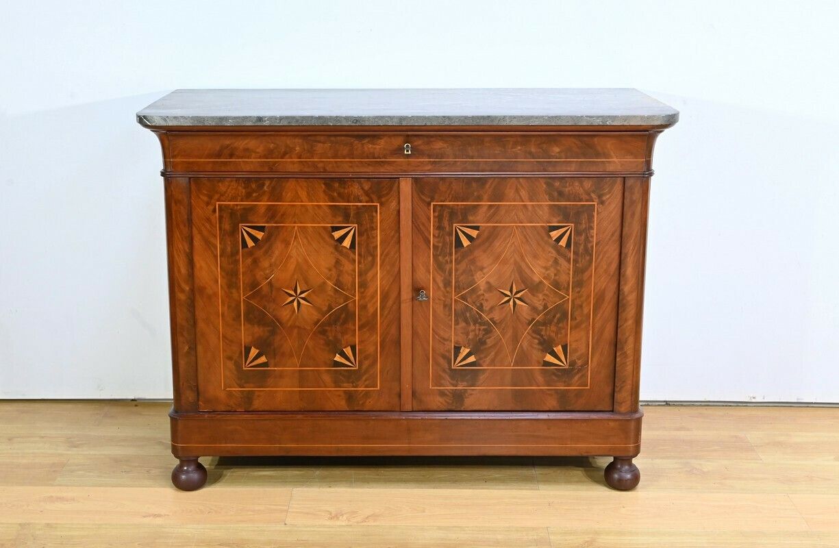 Burl Mahogany Buffet, Restoration Period – Early 19th Century