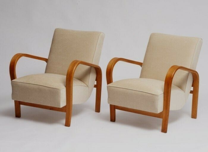 Pair Of Chairs Halabala Hf11, 1960s