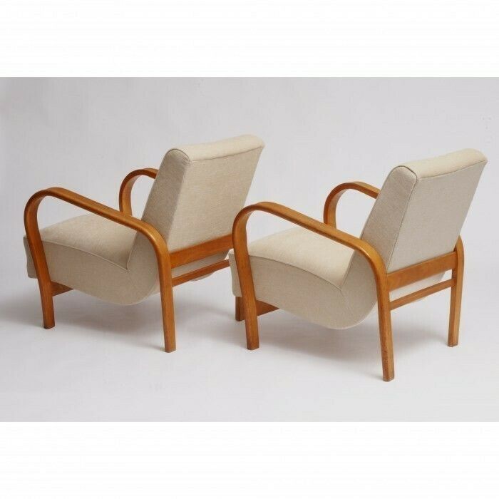 Pair Of Chairs Halabala Hf11, 1960s photo for sale