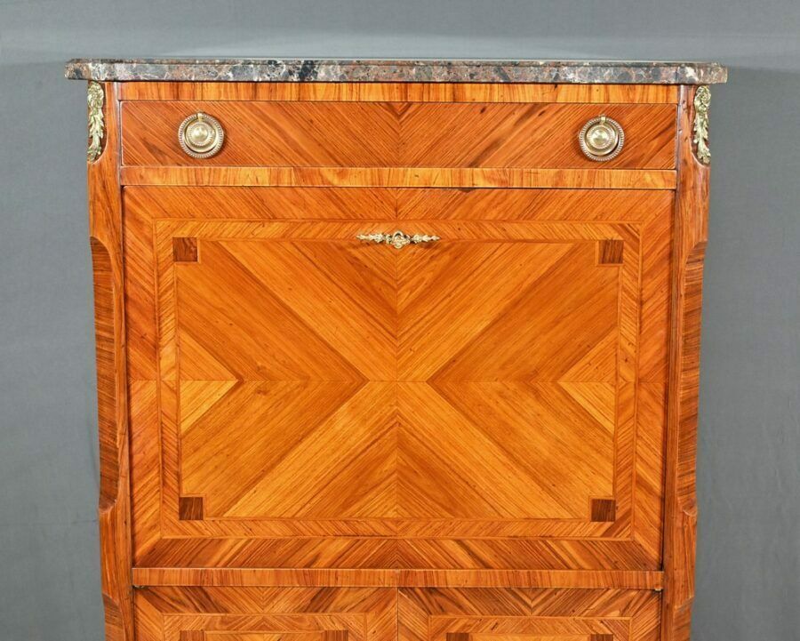 Stamped Secretary In Rosewood, Transition Style – 1900 photo vintage
