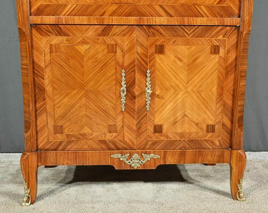 photo vintage Stamped Secretary In Rosewood, Transition Style – 1900