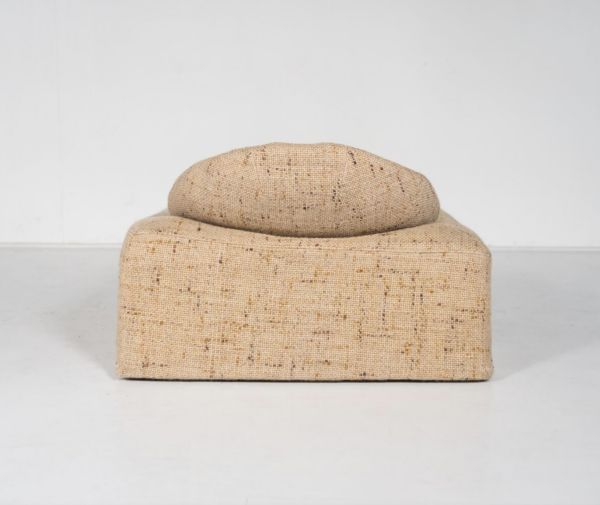 Mid Century Modern Low Armchair, Orignal Upholstery, 1960s photo 3680.0