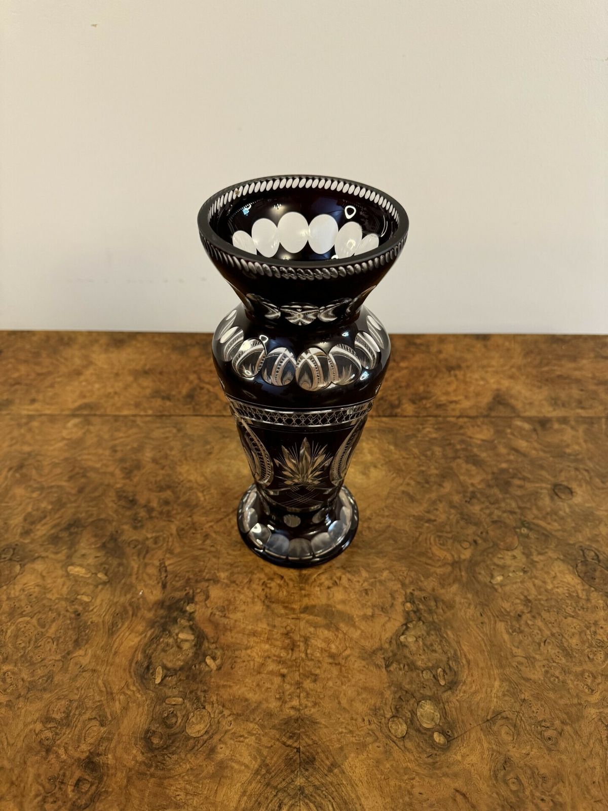 Fine Quality Antique Bohemian Glass Vase photo furniture