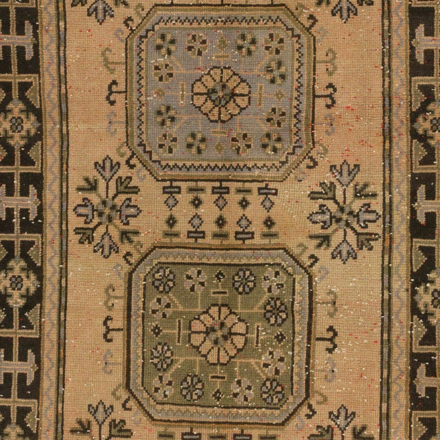 4.2x11.4 Ft Vintage Anatolian Runner Rug. Hand Knotted Carpet For Hallway photo Textiles