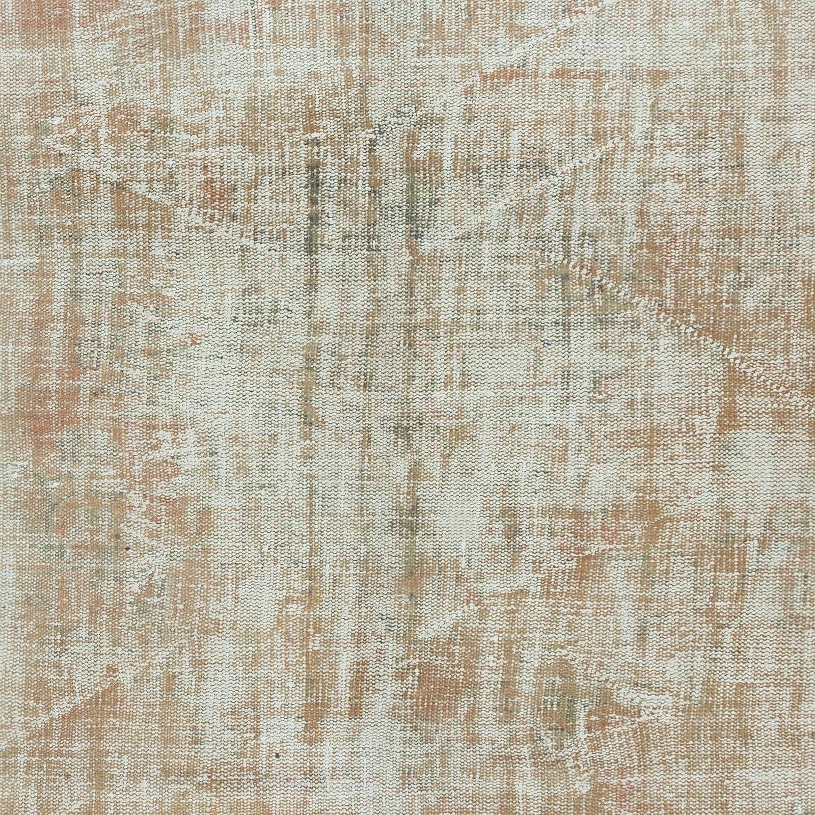 6.4x10 Ft Vintage Sun Faded Turkish Area Rug, Handmade Antique Washed Carpet photo 590.0