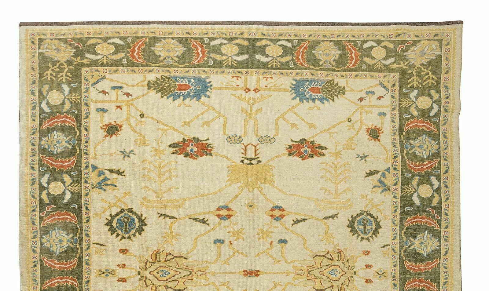 One Of A Kind Hand Knotted Wool Area Rug, Vintage Turkish Carpet photo Textiles