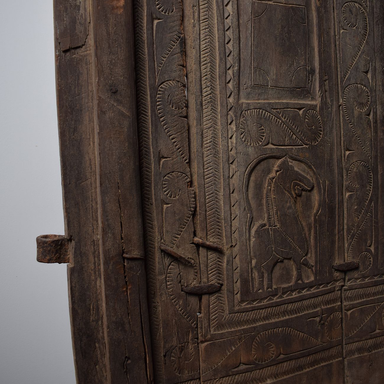 Early 20th Century Wooden Granary Door From India photo furniture