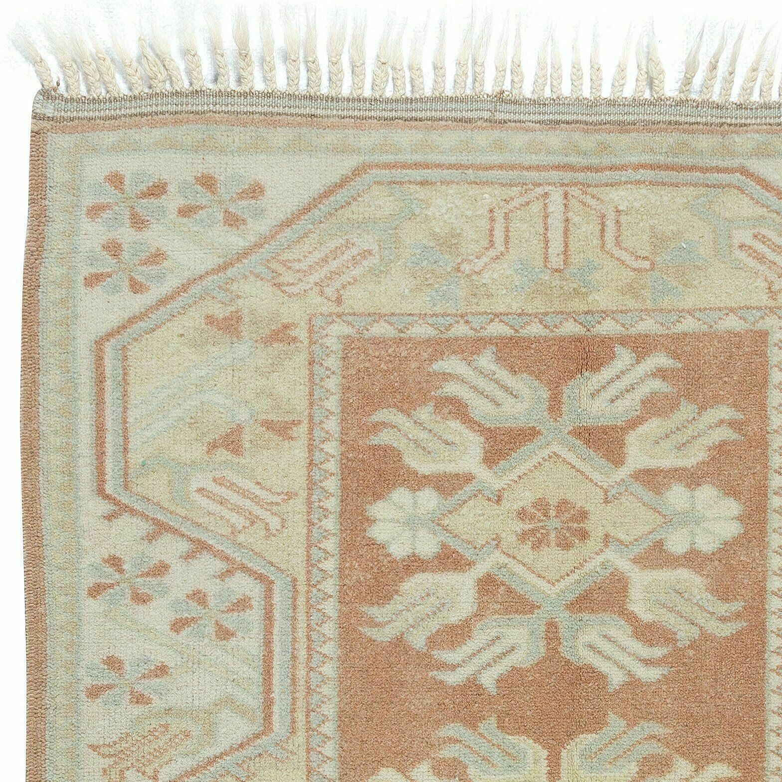 2.7x4.2 Ft Vintage Handmade "Antique Washed" Anatolian Milas Small Wool Rug photo Textiles