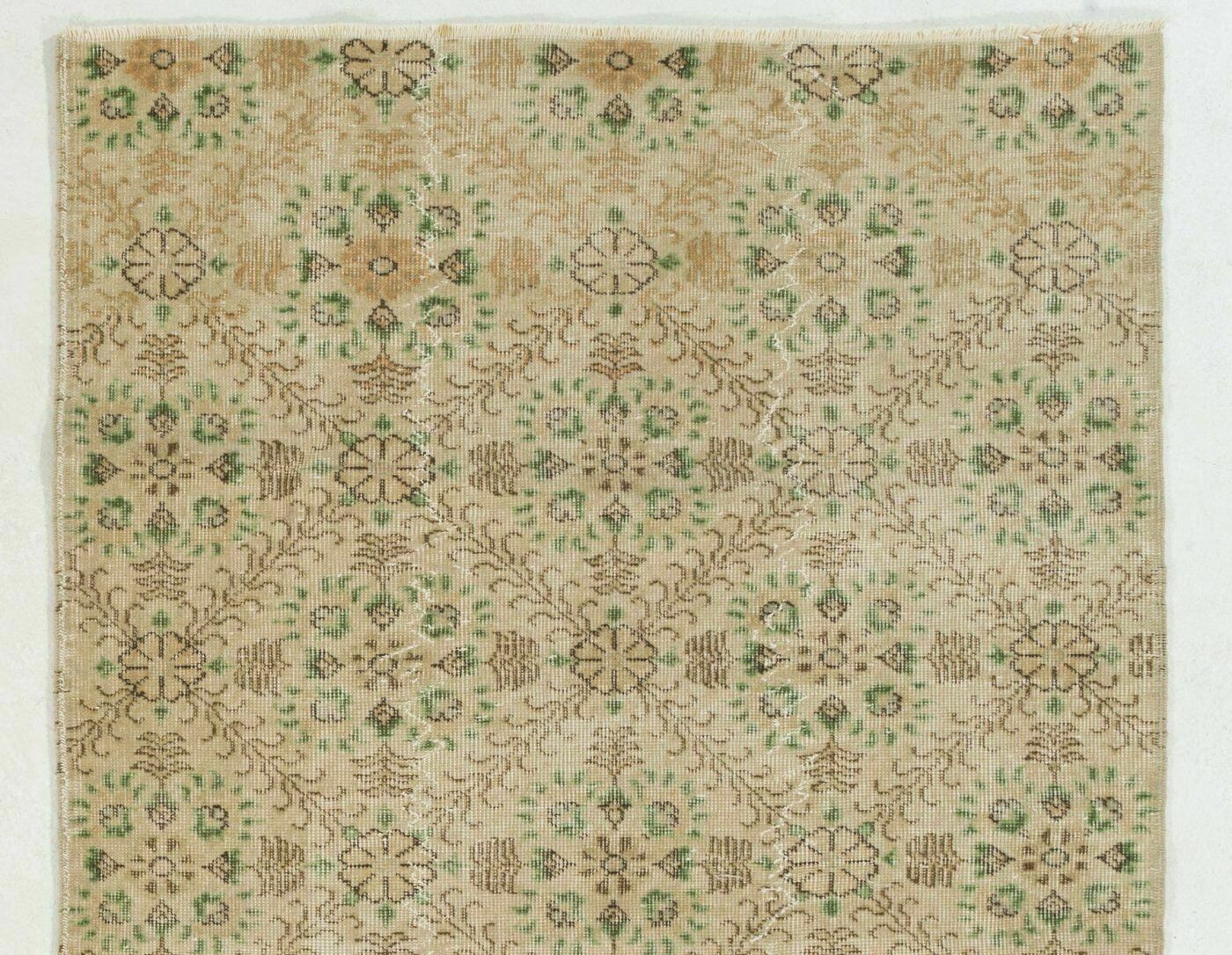 Authentic Hand Knotted Vintage Oushak Rug photo furniture