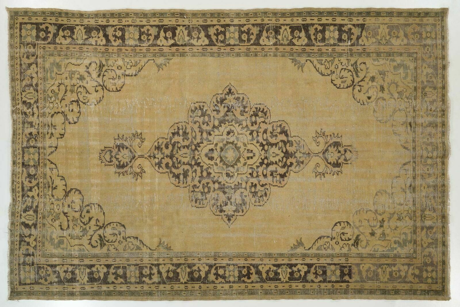 7x10.3 Ft One Of Kind Vintage Anatolian Oushak Rug photo 792.0