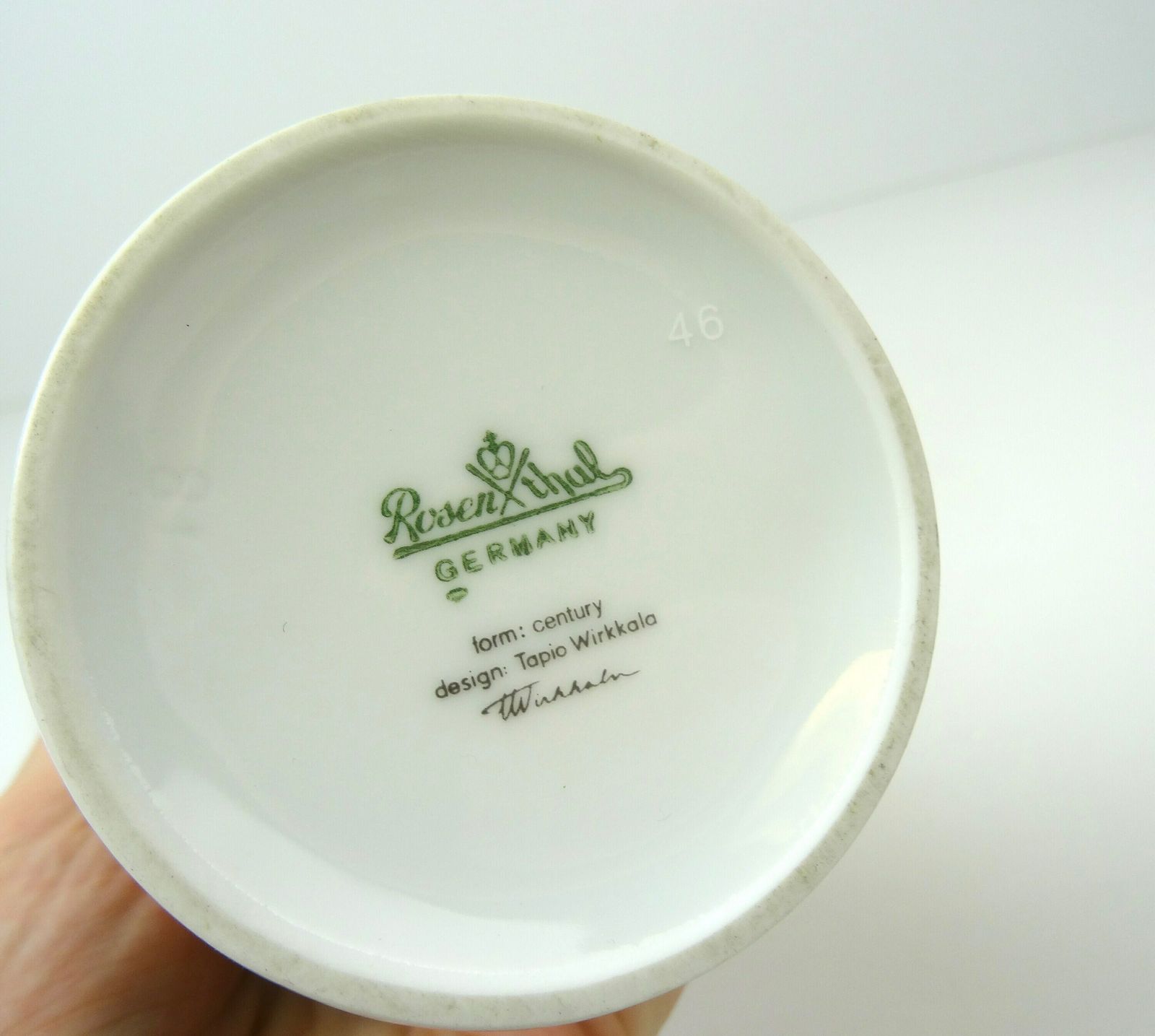 Rare Postmodern 80s Porcelain Vase T. Wirkkala For Rosenthal photo vintage