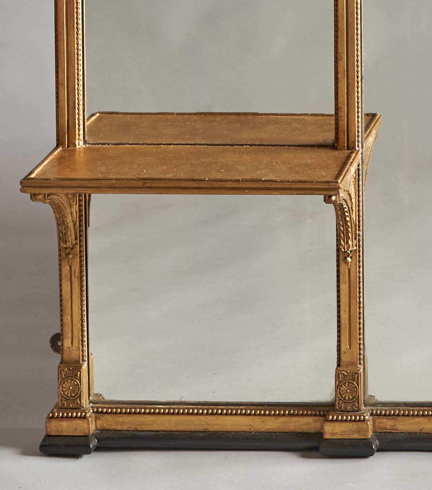 photo for sale A Large 19th Century English Victorian Gilt Overmantle Mirror