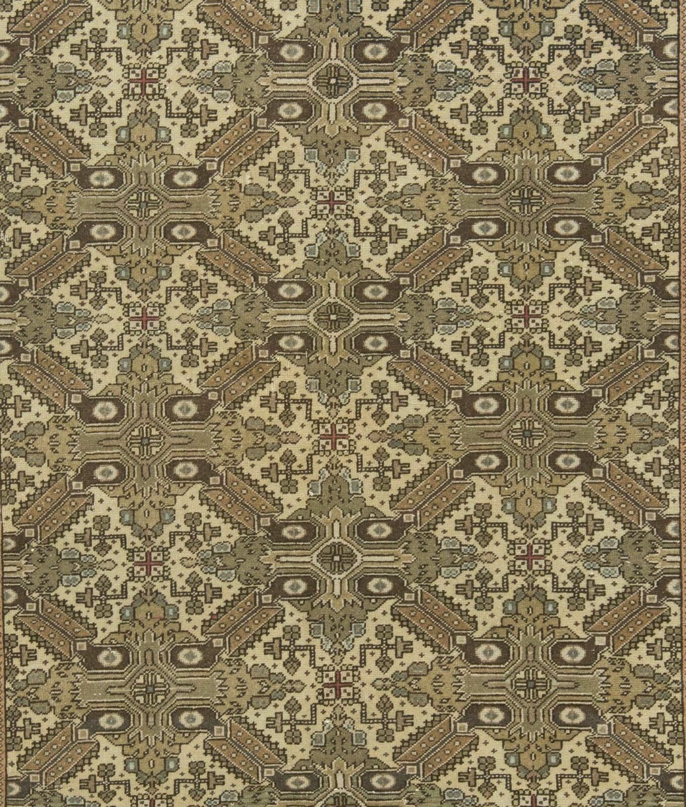 5x7.2 Ft Mid 20th Century Handmade Turkish Oushak Area Rug photo for sale