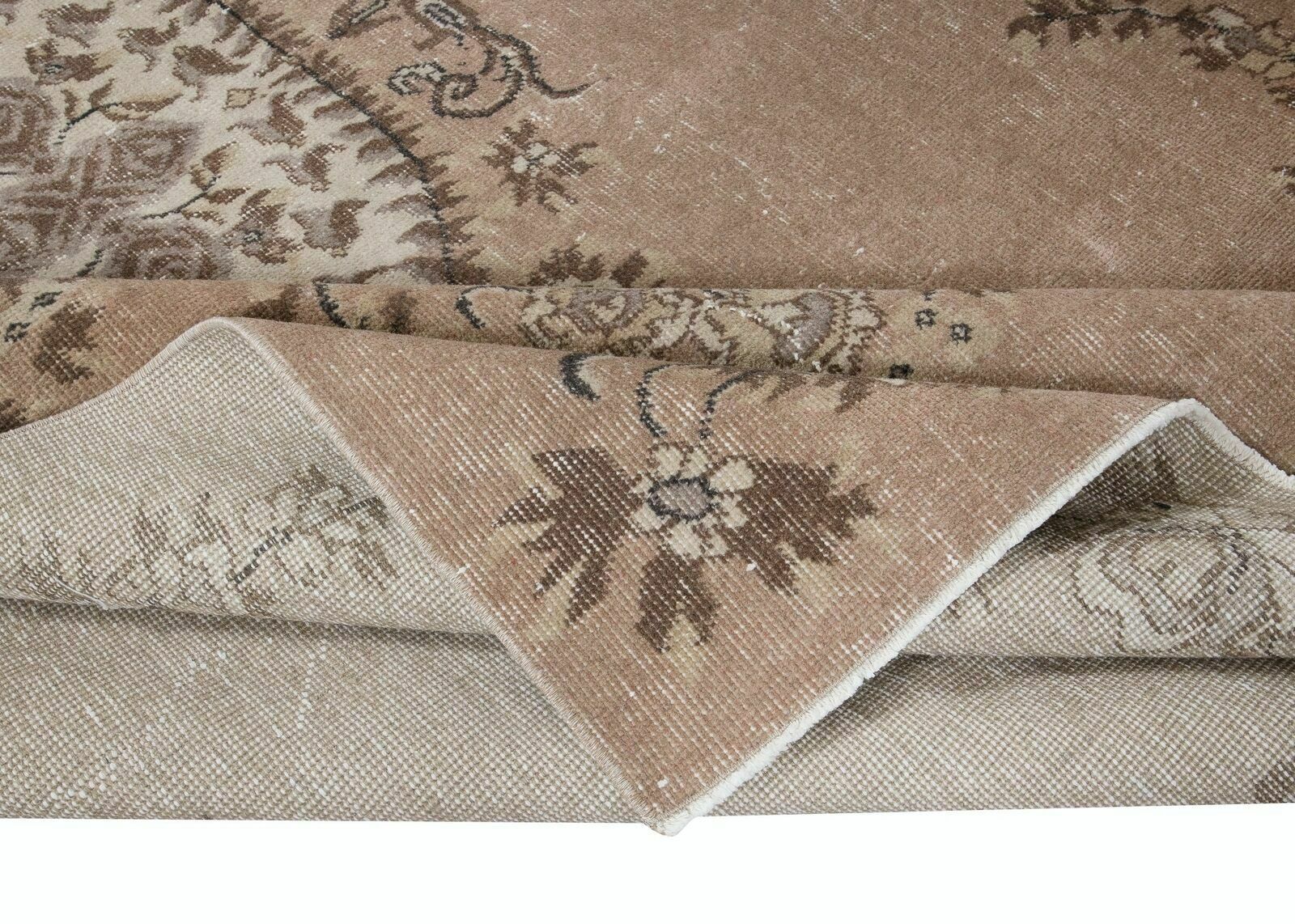 5.5x9 Ft Aubusson French Rug, Handmade Turkish Carpet For Country Homes & Rustic photo for sale