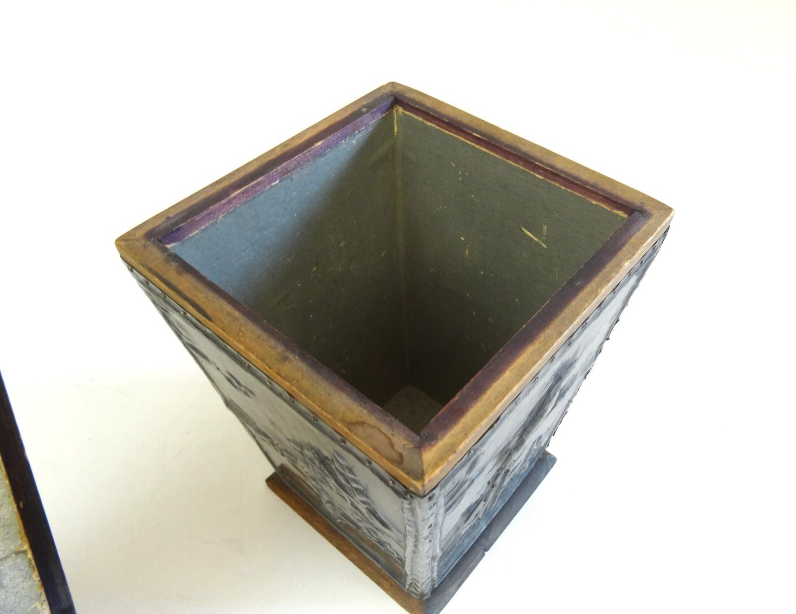 Rare Art Deco Antique Artist Parrot Animal Bird Box photo vinterior
