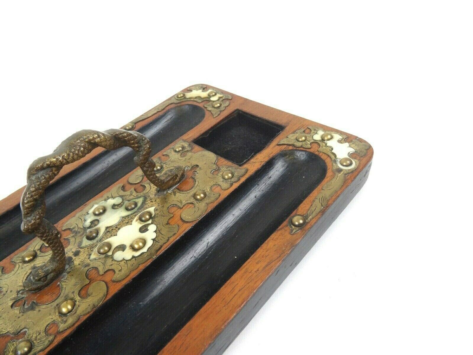 Antique Original Art Nouveau Desk Organizer photo vinterior