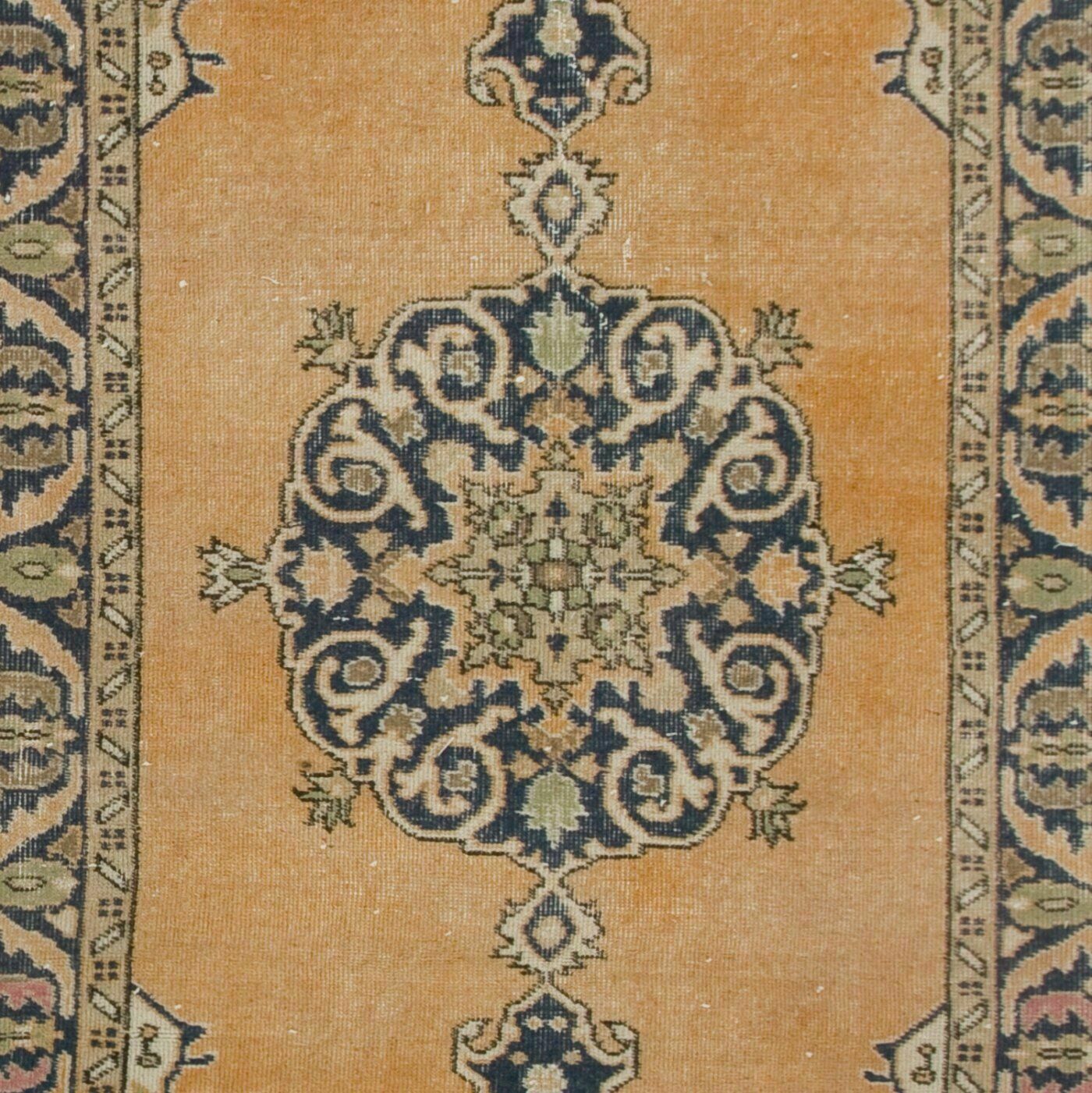 4x6.8 Ft Authentic Vintage Handmade Anatolian Oushak Rug, Woolen Floor Covering photo Textiles