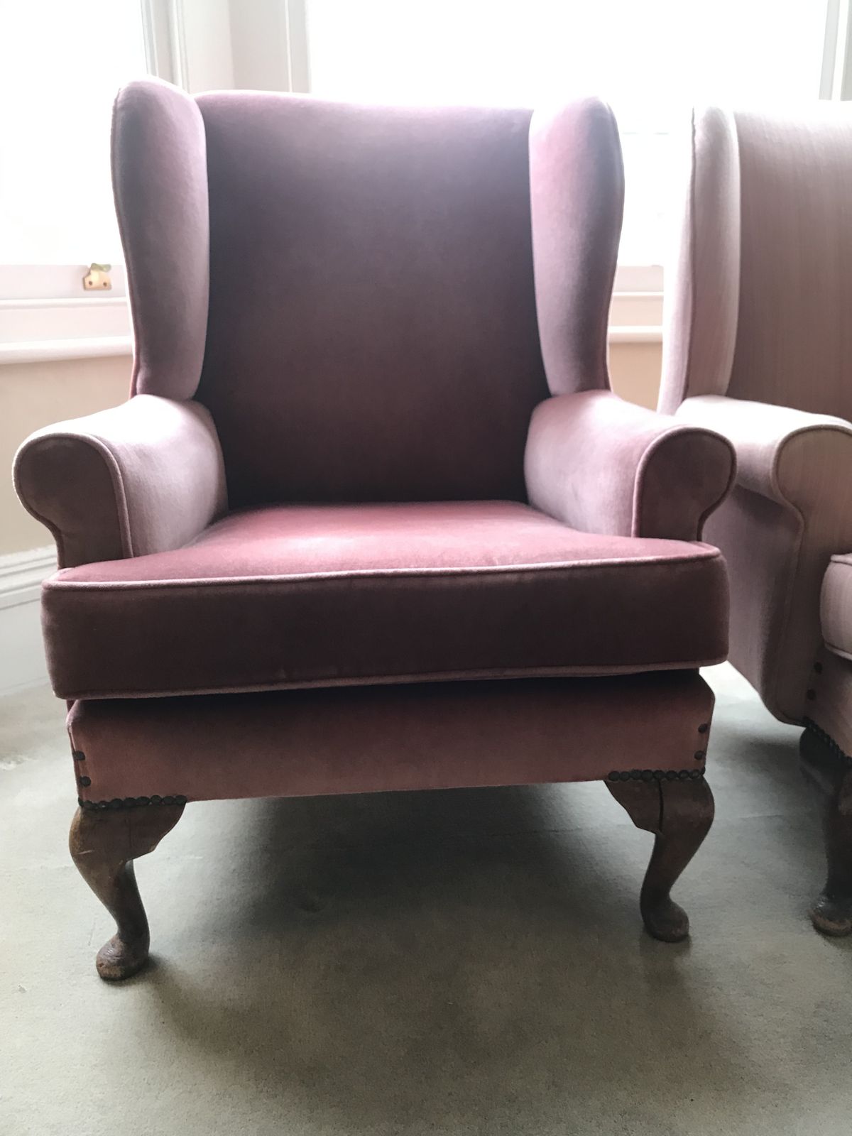 English 1930's Wingback Armchairs   Set Of Two ( A Pair ) photo vinterior