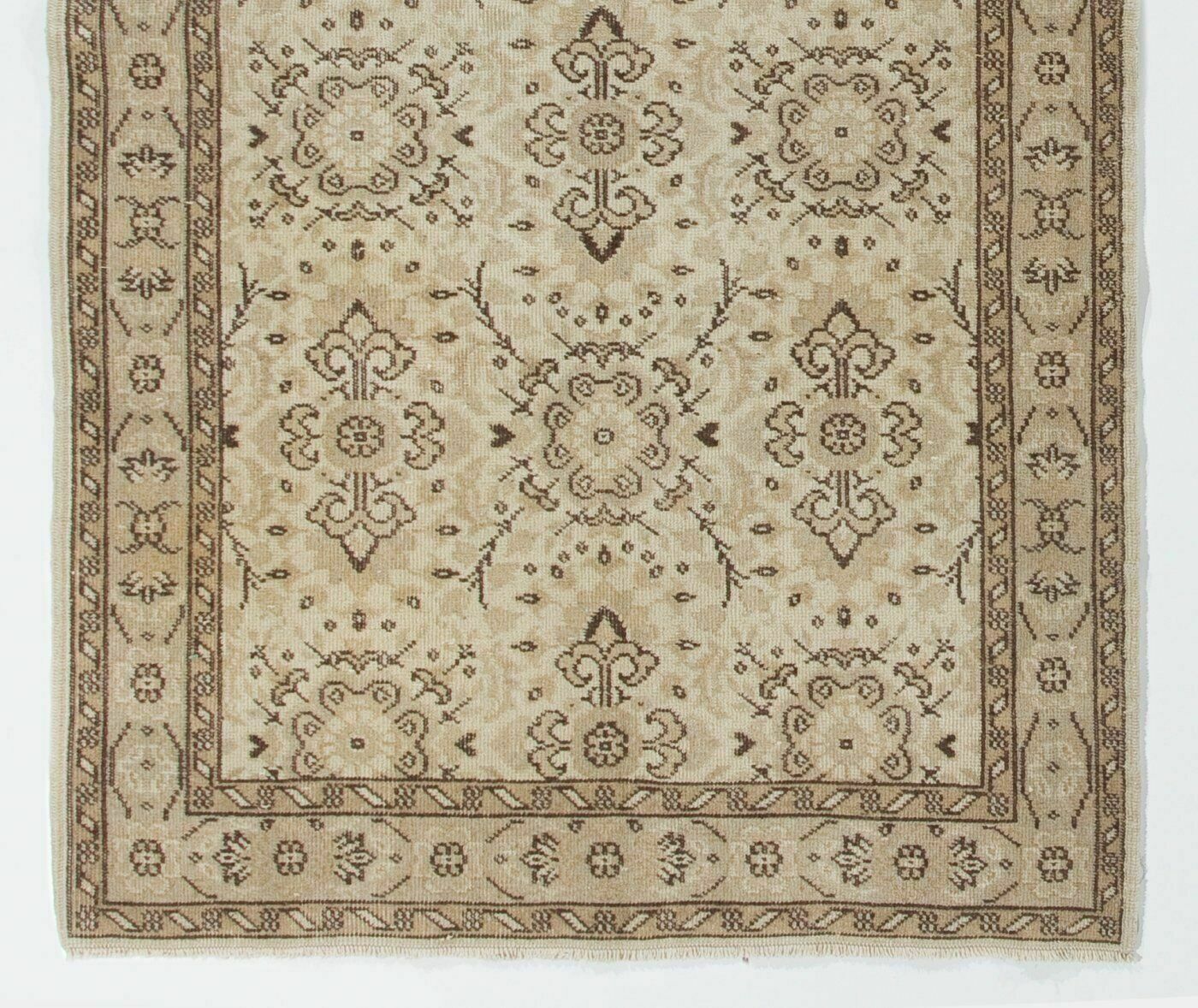 4x7 Ft Vintage Handmade Anatolian Rug, Ideal For Home And Office photo for sale