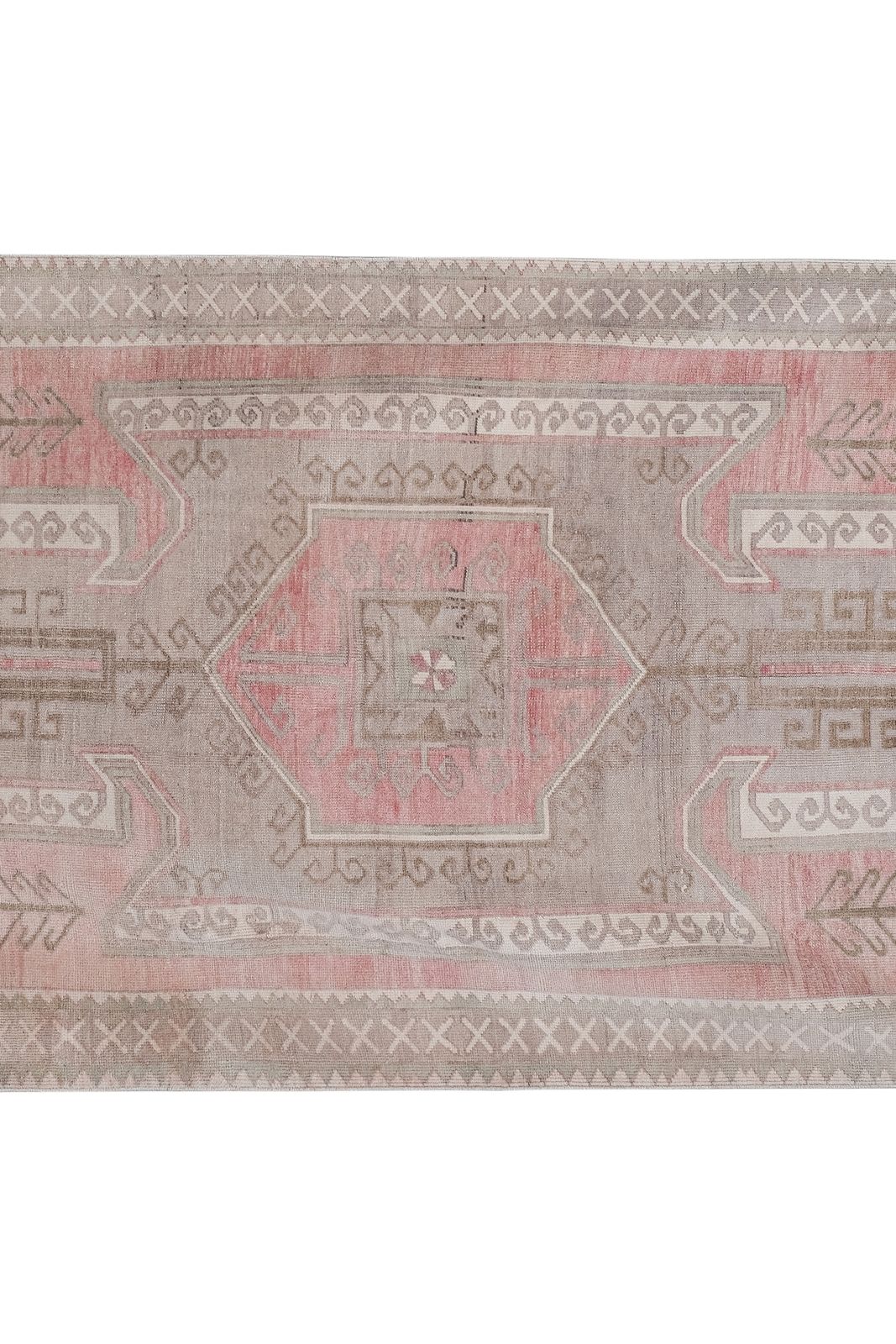 photo for sale 1960s Vintage Turkish Oushak Wool Area Rug 4'11'' X 8'2''