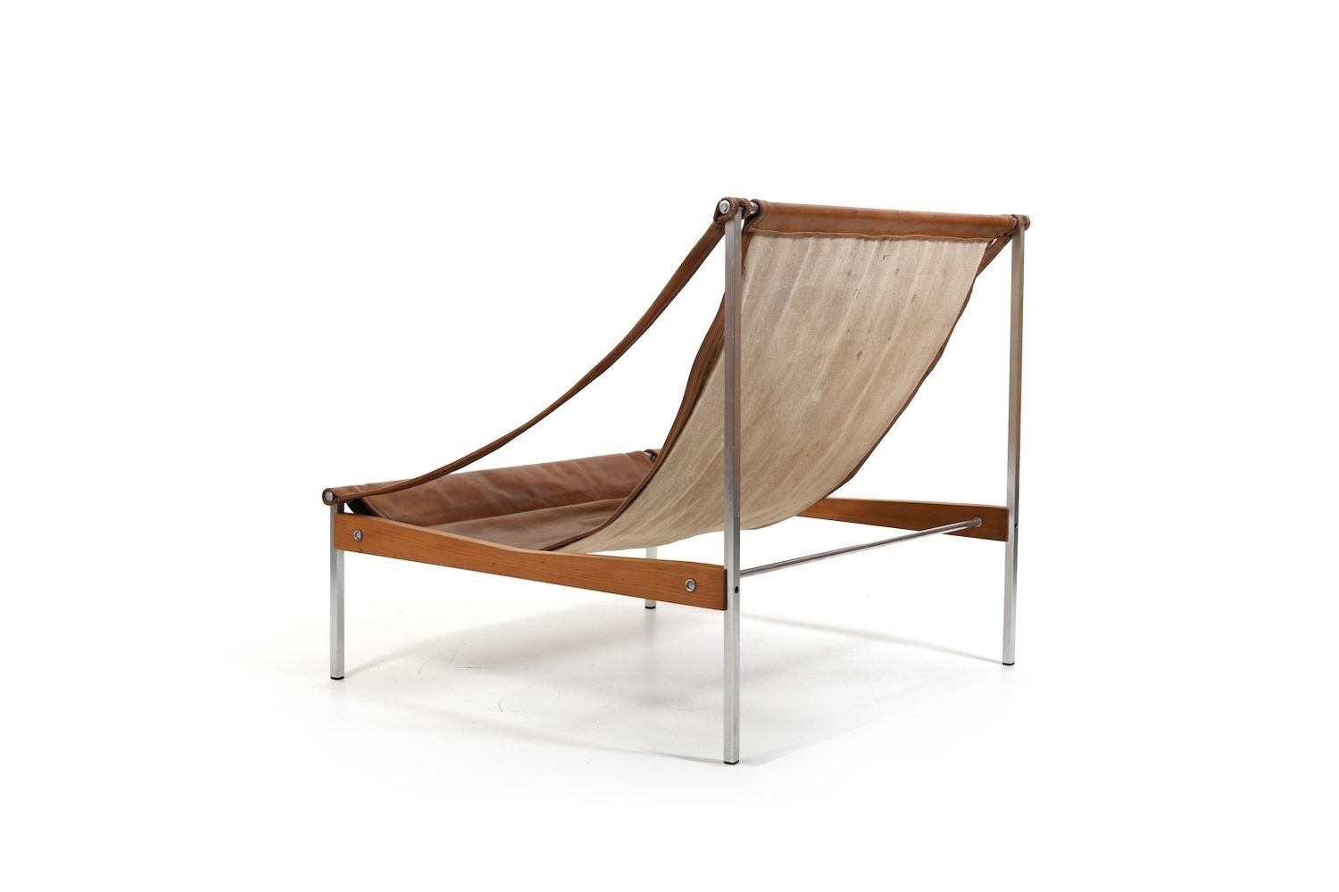 Grand Leather Lounge Chair 'Bequem' By Stig Poulsson C.1970 photo 6150.0