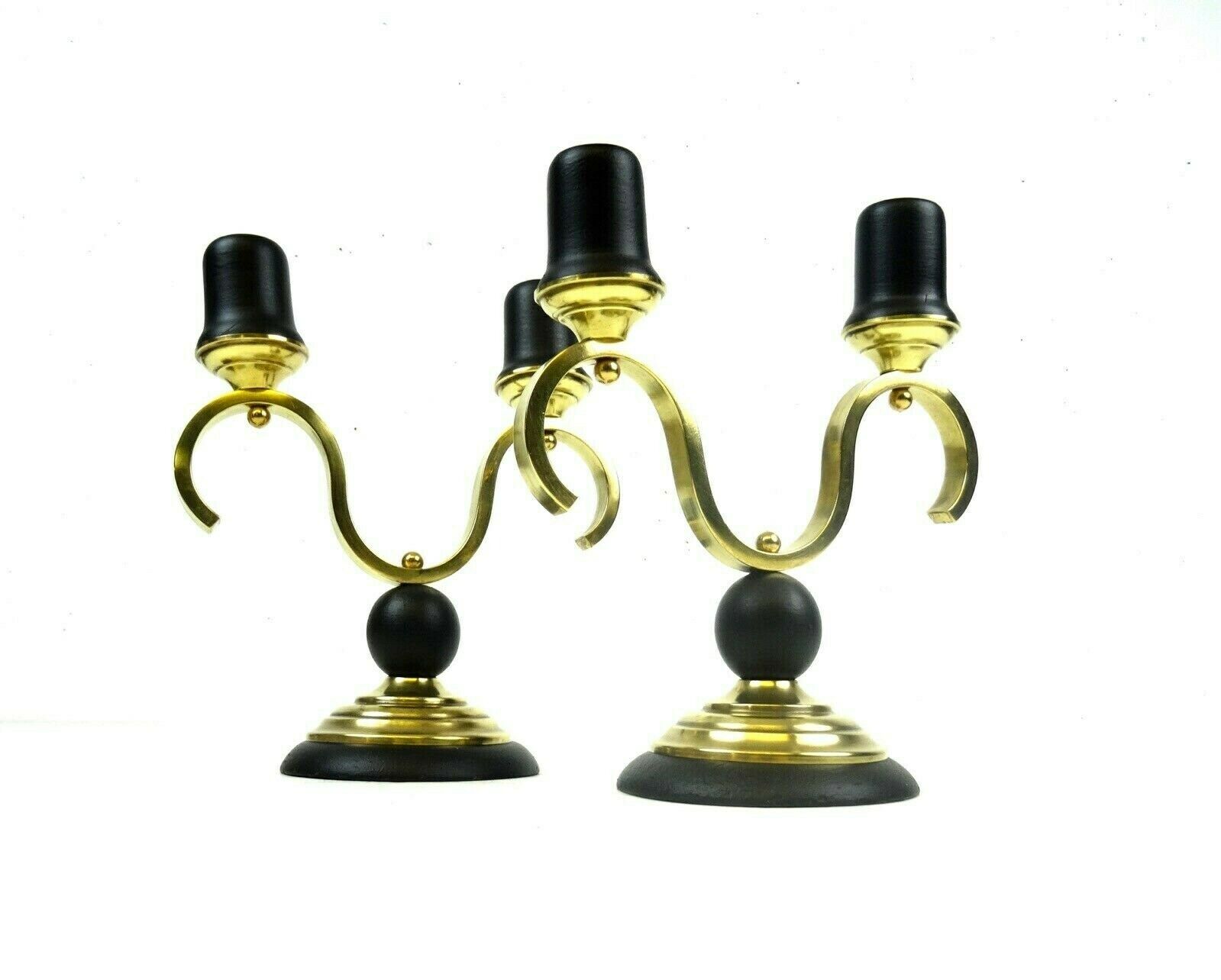 Beautiful Pair Of Art Deco Candlesticks Candle Holders photo 216.0