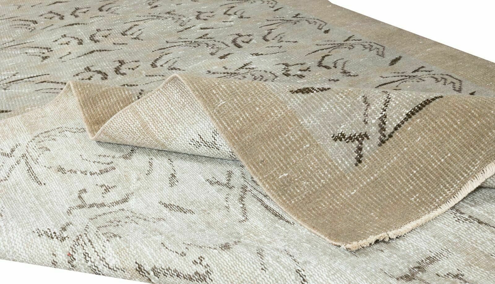 5.2x8.9 Ft Vintage Handmade Turkish Wool Area Rug For Living Room Decor photo for sale