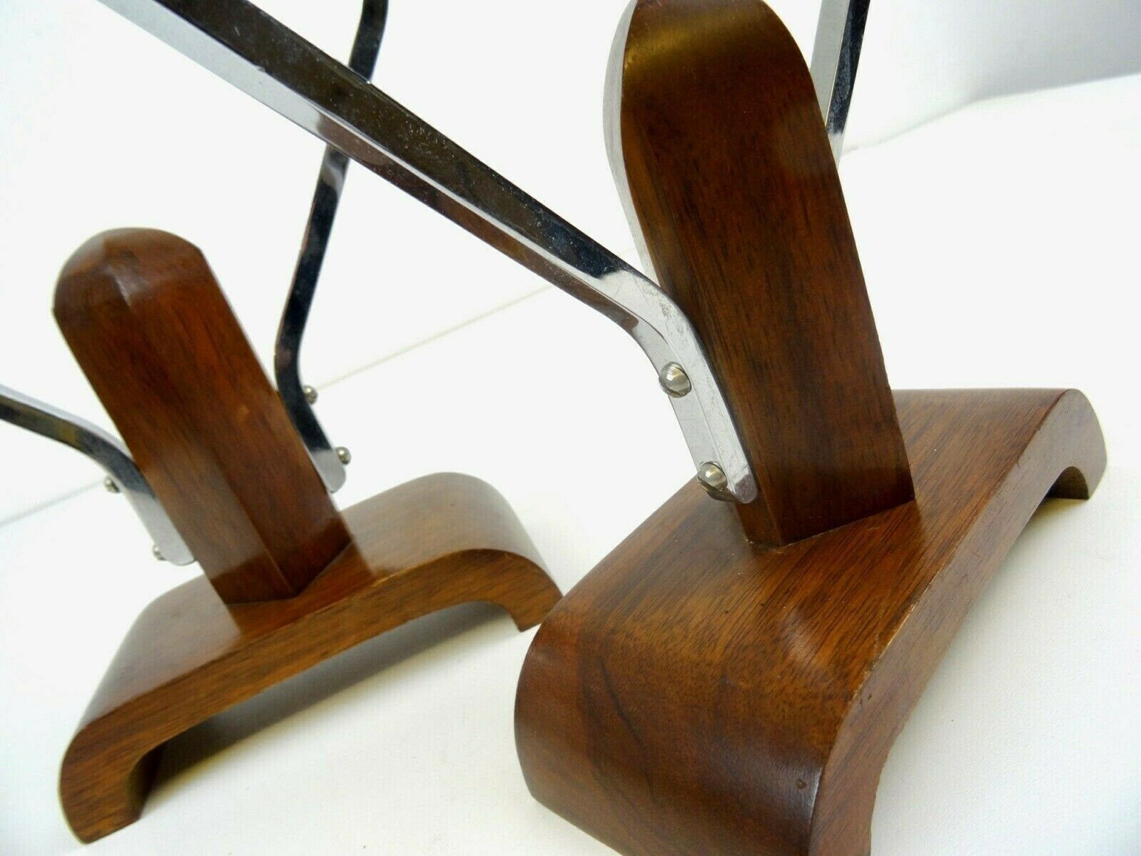 Stunning Pair Of Avant Garde Art Deco Bauhaus Candlesticks photo for sale