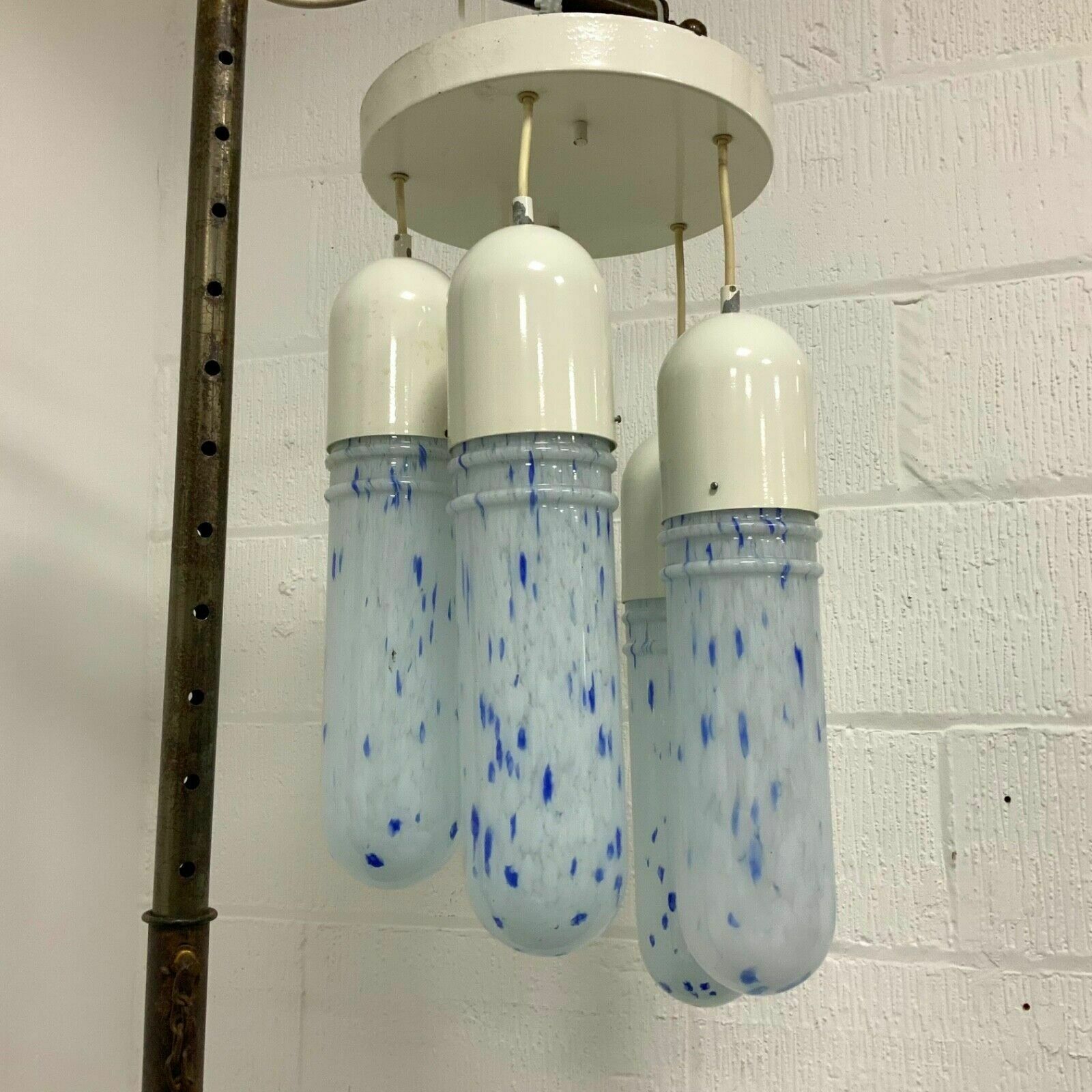 Vintage Italian 1960’s Murano Glass Ceiling Pendant Light photo vinterior