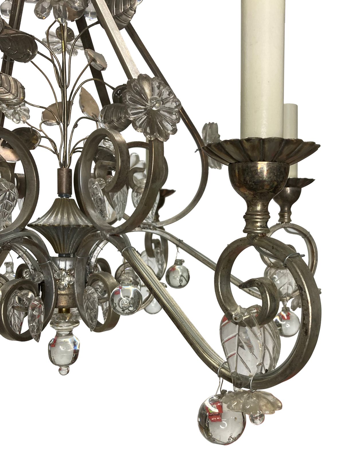 A Mid Century French Maison Bagues Style Chandelier photo for sale