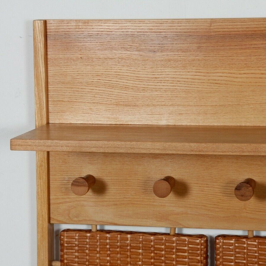 Rattan Coat Rack Produced By Uluv In The 1960s photo for sale