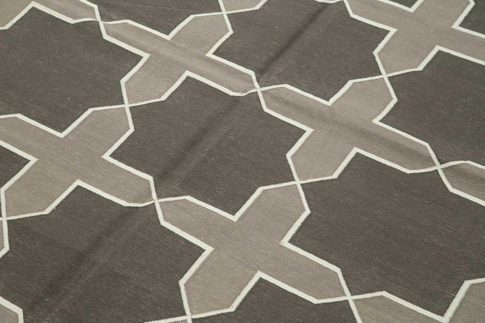 6x9 Grey Dhurrie Rug   32365, Oriental photo 973.0