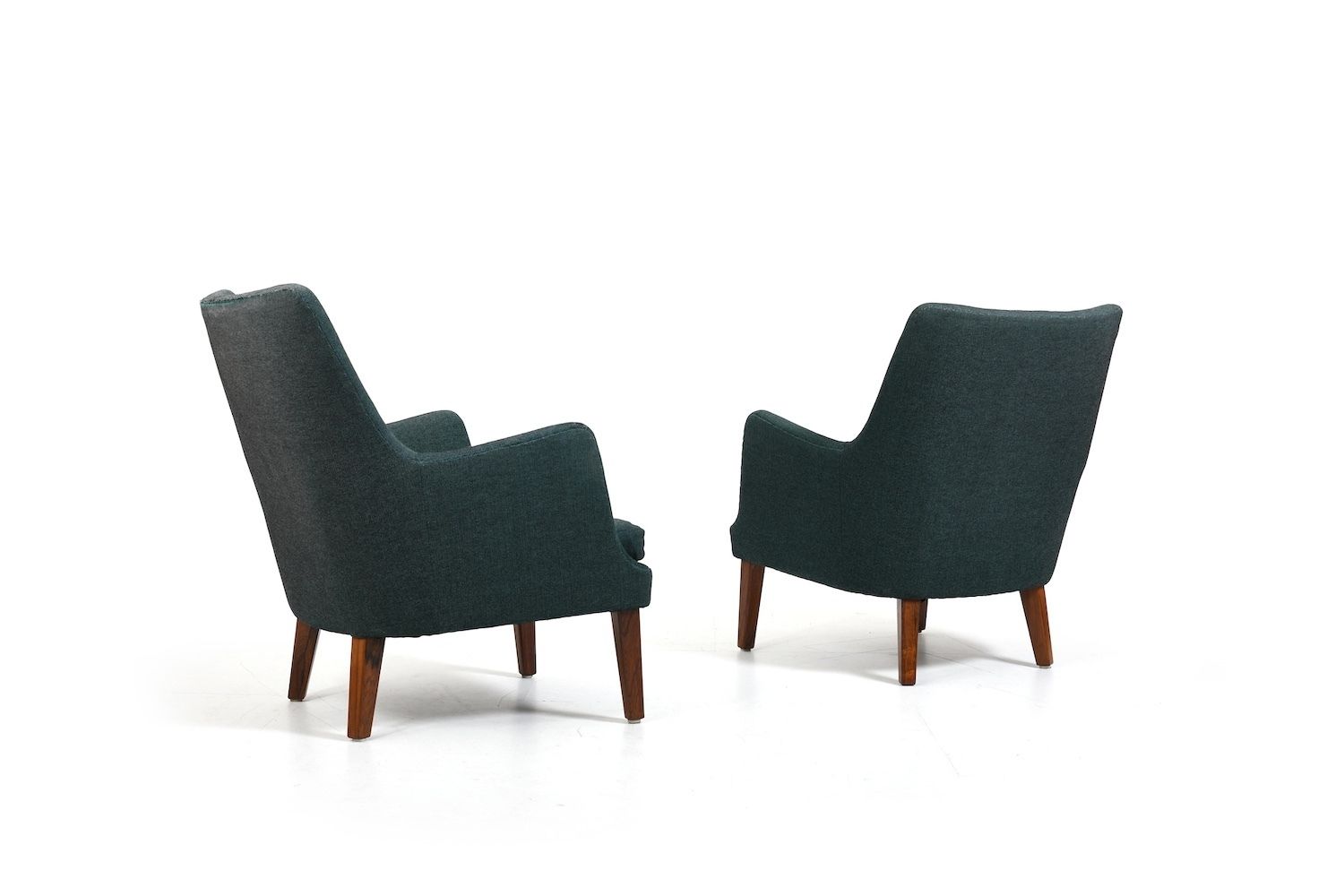 Rare Pair Of Av 53 Easychairs By Arne Vodder 1953 photo vinterior
